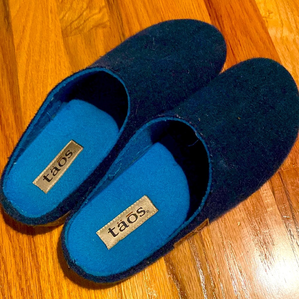 Taos wool felt clogs/slides